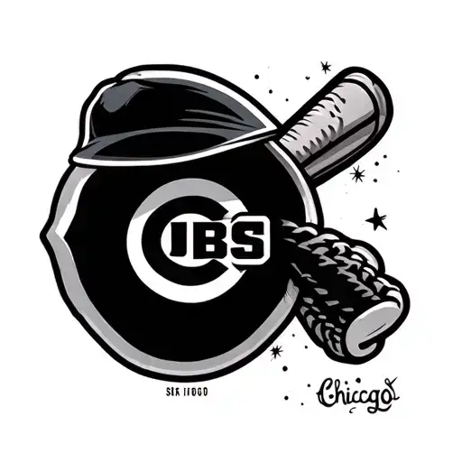 chicago cubs tattoo design idea