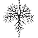Smooth, branching lines like soft energy veins. Organic and calm, no shading, natural anatomical flow. tattoo design idea