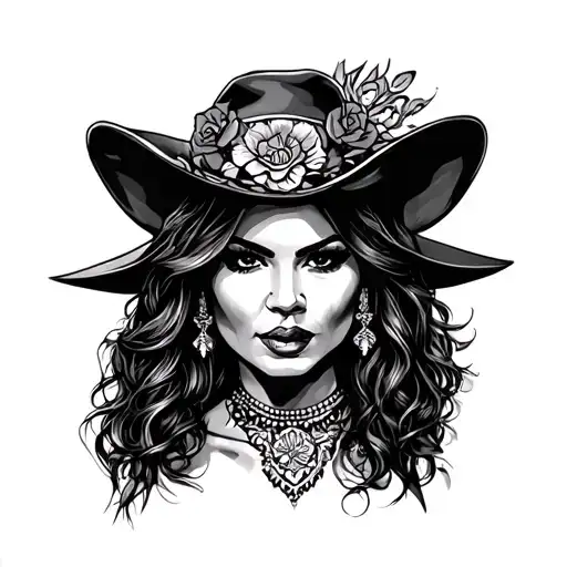 "Gloria" in Chicano gangster style tattoo design idea