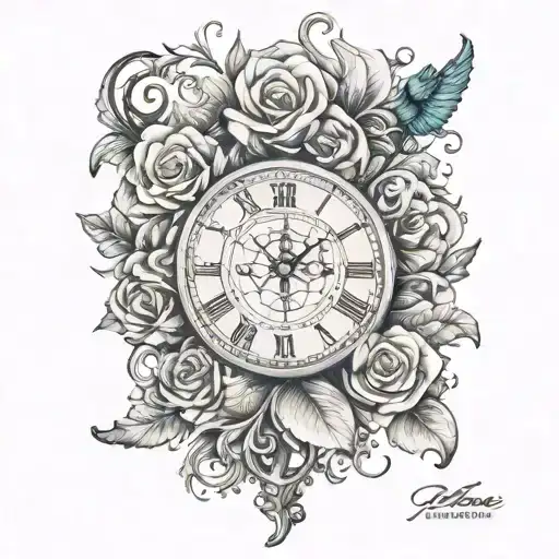 Patience word tattoo design idea
