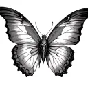 morpho Menelaus flying tattoo design idea