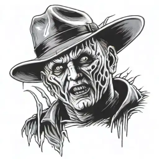 michael myers freddy krueger tattoo design idea