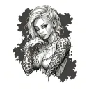 thick annie leonhart sexy nude tattoo design idea