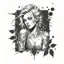 thick annie leonhart sexy nude tattoo design idea