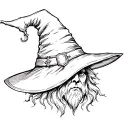 wizard hats tattoo design idea