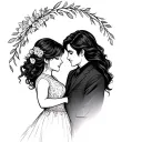 long distance relationship getting married tattoo design idea