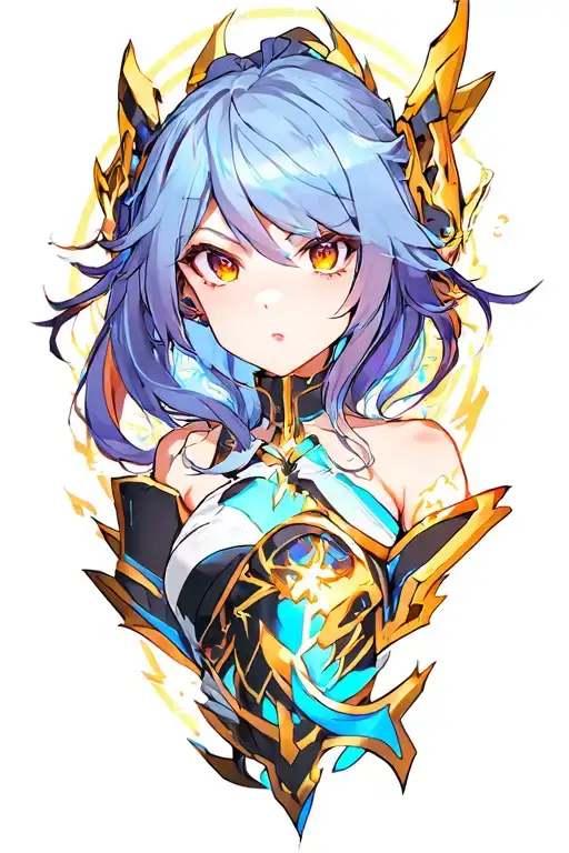 acheron from honkai star rail tattoo design idea