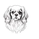 Cavalier King Charles Spaniel tattoo design idea