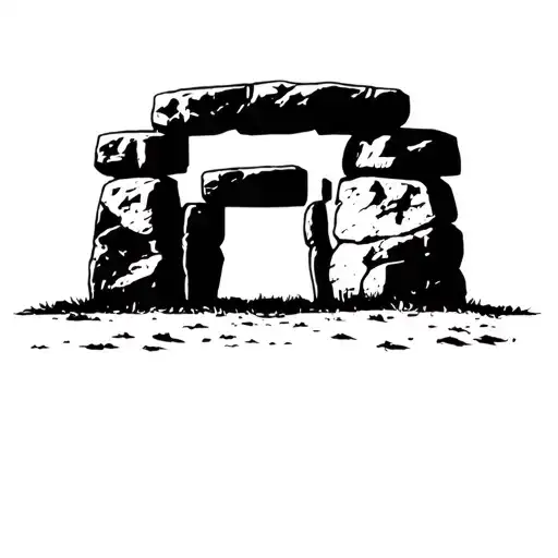stonehenge tattoo design idea