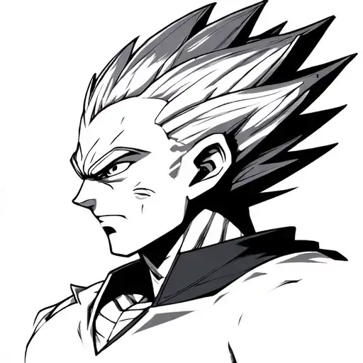 majin vegeta tattoo design idea