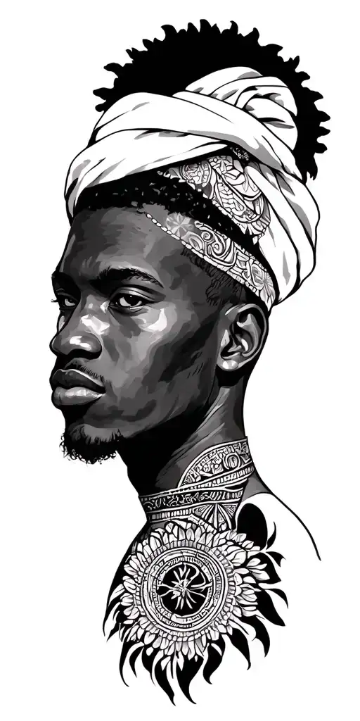 A tattoo that consist of me being a Taurus ,a Nigerian Yoruba , and a Warri delta state boy. It should signify life and  tattoo design idea