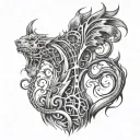 back neck tattoo unique design cover up scar and skin disease tattoo design idea