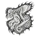 back neck tattoo unique design cover up scar and skin disease tattoo design idea