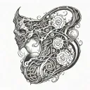 back neck tattoo unique design cover up scar and skin disease tattoo design idea