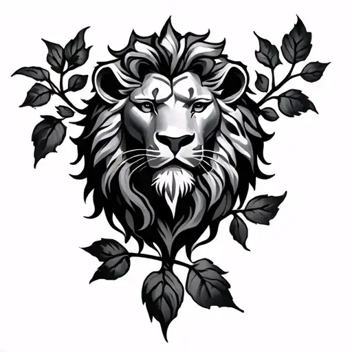 st george lion knight rose tattoo design idea