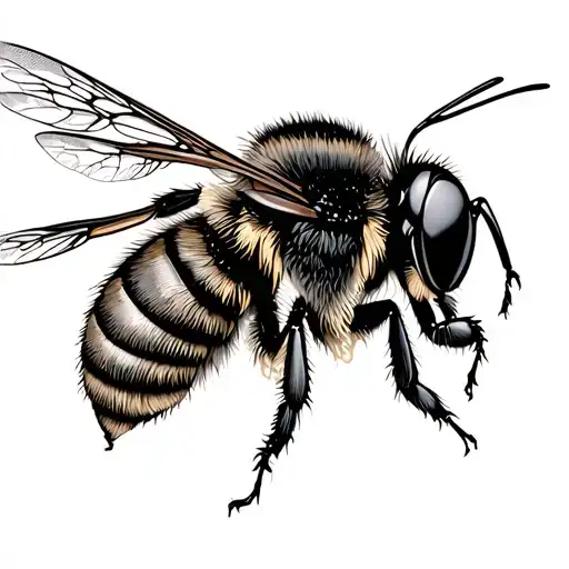 bee hive honey colm tattoo design idea