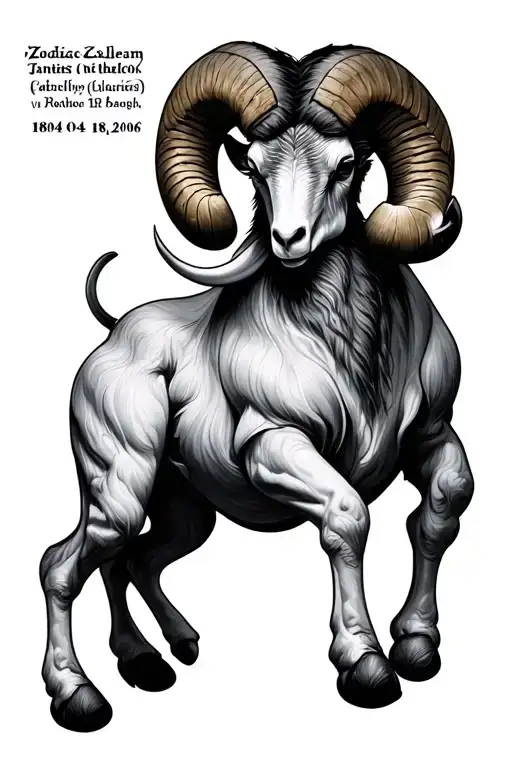 birth date 18 04 2006 zodiac sign aries zodiac sign tattoo design idea