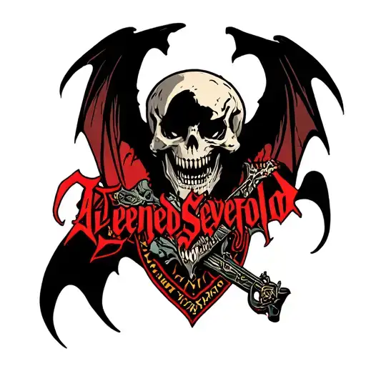 Avenged Sevenfold Deathbat tattoo design idea
