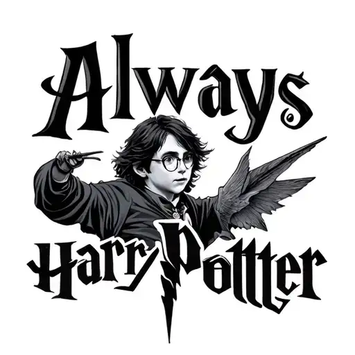 Harry Potter Always tattoo design idea