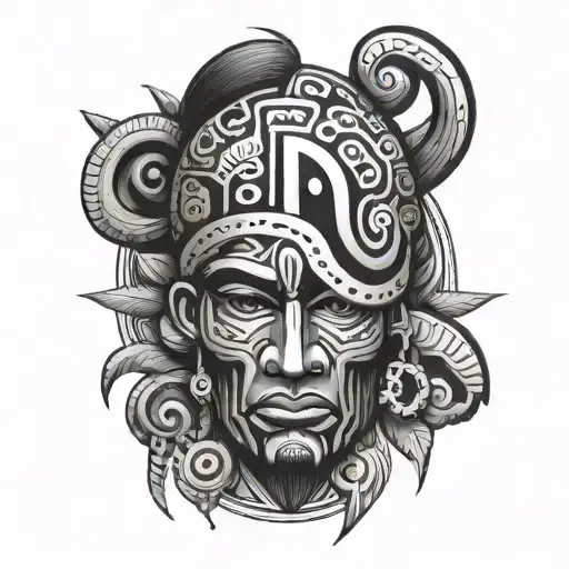 Dominican Taino tattoo design idea