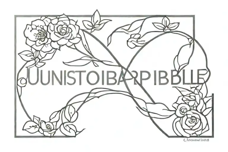 "unstoppable" tattoo design idea