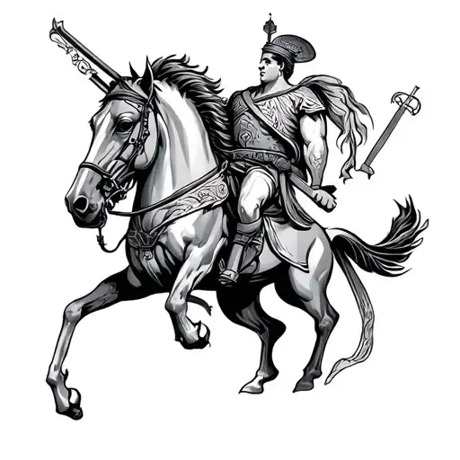 St George tattoo design idea