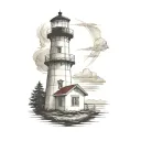 Prince Edward Island lighthouse tattoo design idea