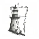 Prince Edward Island lighthouse tattoo design idea