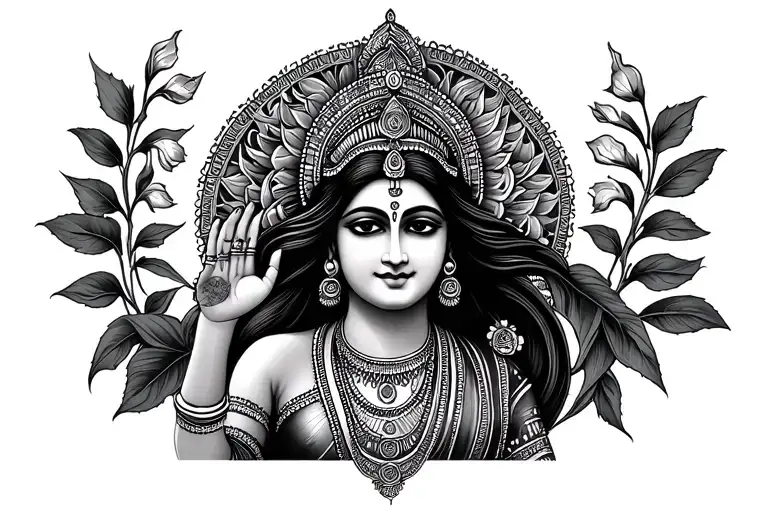 Devi Bhawan and Mata tattoo design idea