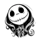 nightmare before Christmas  tattoo design idea