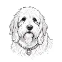 a Goldendoodle tattoo design idea