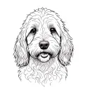 a Goldendoodle tattoo design idea