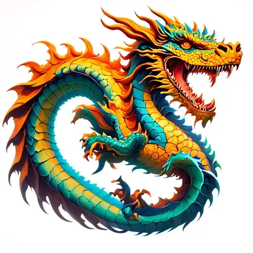 shoulder to elbow bio mechanical dragon wrapped tattoo design idea