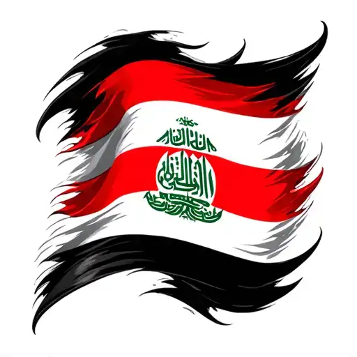 lebanon flag with shia influence tattoo tattoo design idea