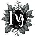 dainty ivy vine with the name Ivy in it tattoo design idea