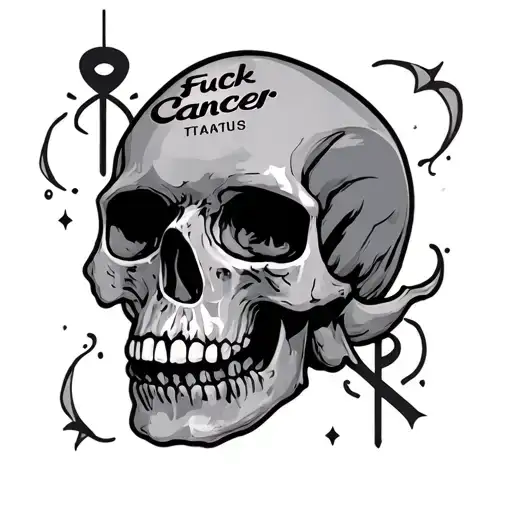 Fuck Cancer tattoo design idea