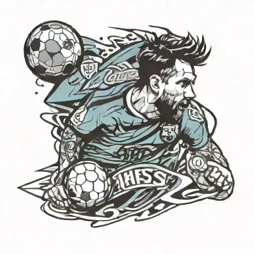 messi tattoo design idea
