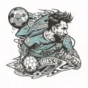 messi tattoo design idea