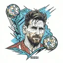 messi tattoo design idea