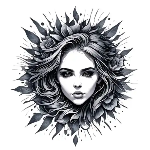 Positive Energy tattoo design idea