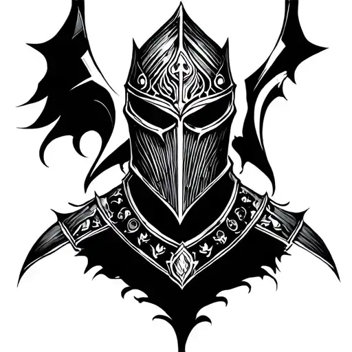 Knight tattoo design idea