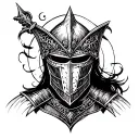 Knight tattoo design idea