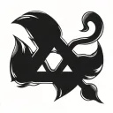 religious symbol intertwined symbolizing tattoo design idea