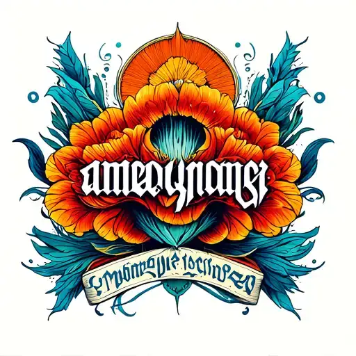 Two Word Ambigram Generator tattoo design idea