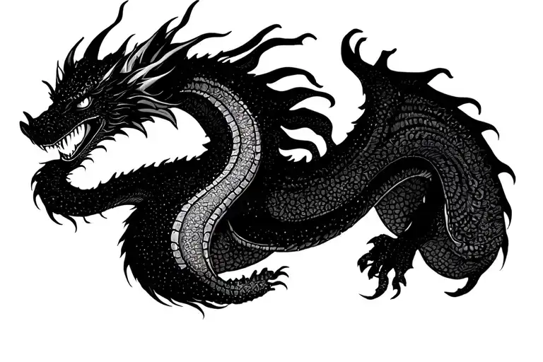 chihiro dragon tattoo design idea