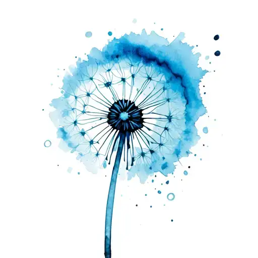 dandelion tattoo design idea