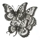 A tattoo representing the evolution of a butterfly symbolizing growth and change tattoo design idea