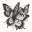 A tattoo representing the evolution of a butterfly symbolizing growth and change tattoo design idea