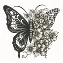 A tattoo representing the evolution of a butterfly symbolizing growth and change tattoo design idea