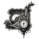 neverland tattoo design idea